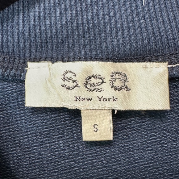 Sea New York Womens Celestial Tie Dye Mock Neck Sweatshirt S Coastal Chic Luxe - Picture 4 of 9